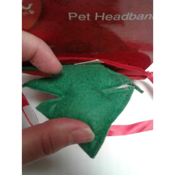 Christmas tree Pet Headband New Christmas holiday dog cat costume clothing - Picture 2 of 3